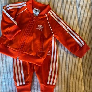 pink adidas baby tracksuit